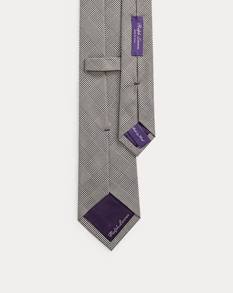 Glen Plaid Silk Tie