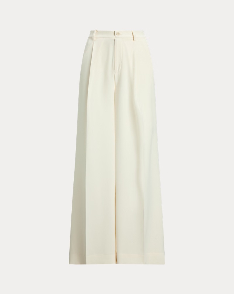 Double-Faced Georgette Wide-Leg Pant