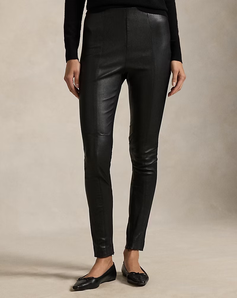 The Lambskin Side-Zip Pant