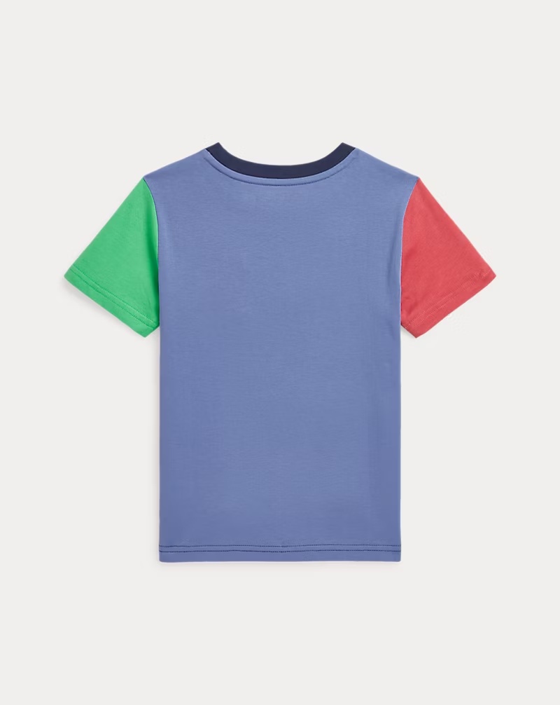 Color-Blocked Cotton Pocket Tee