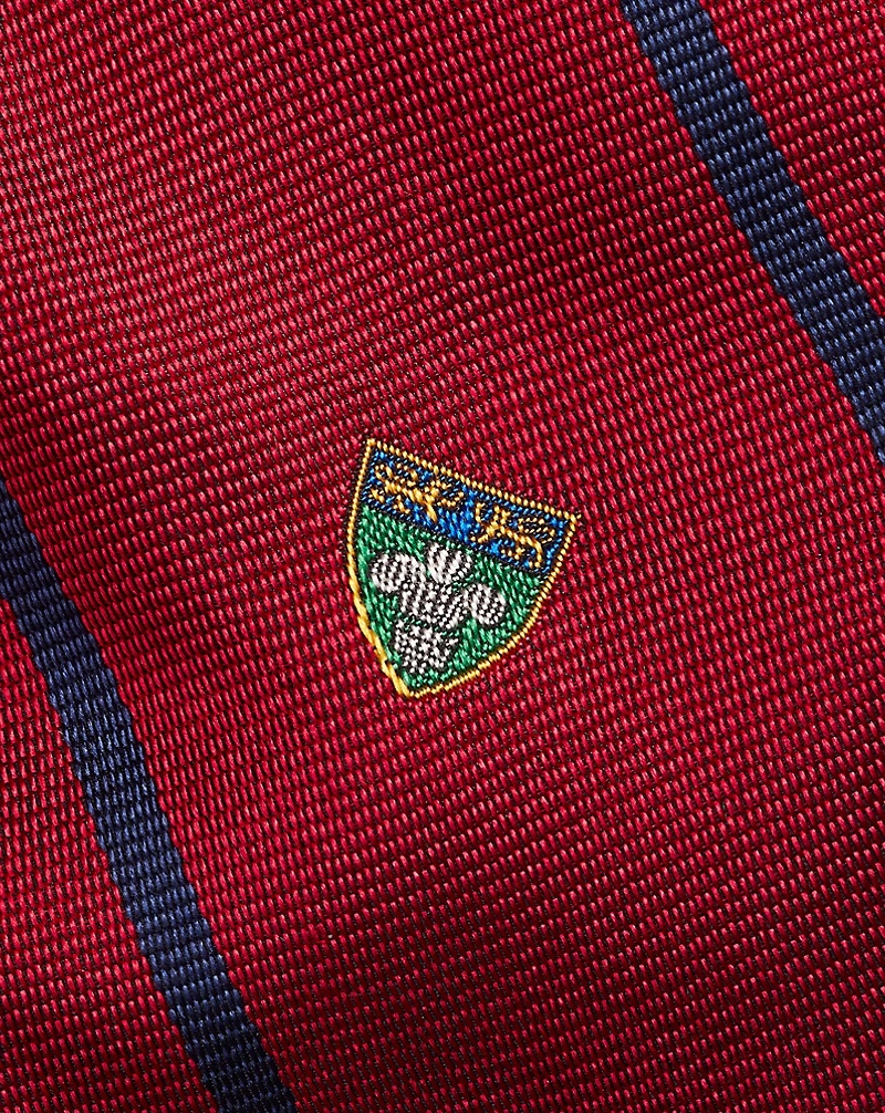 Striped Silk Repp Narrow Club Tie