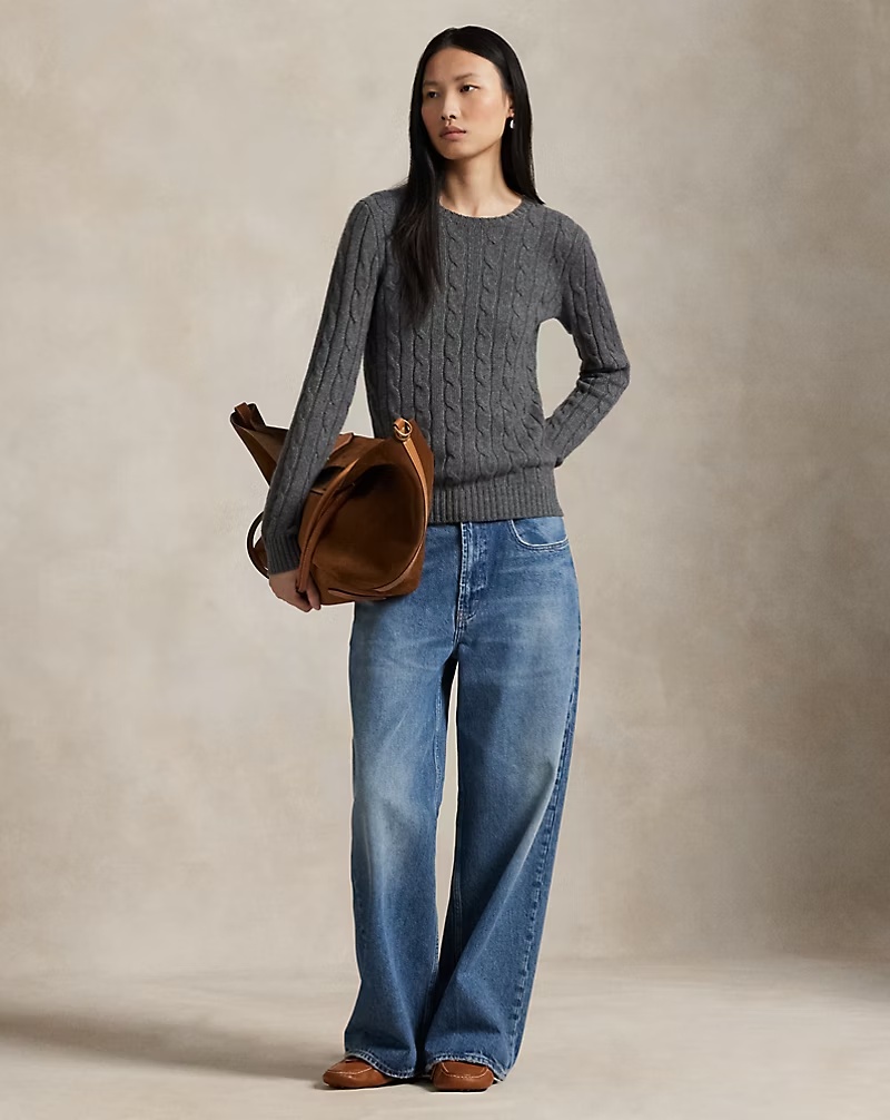 Cable-Knit Cashmere Sweater