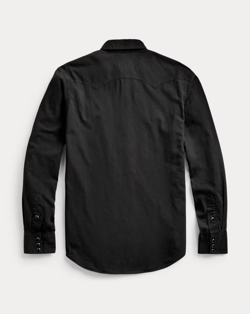 Slim Fit Twill Western Shirt