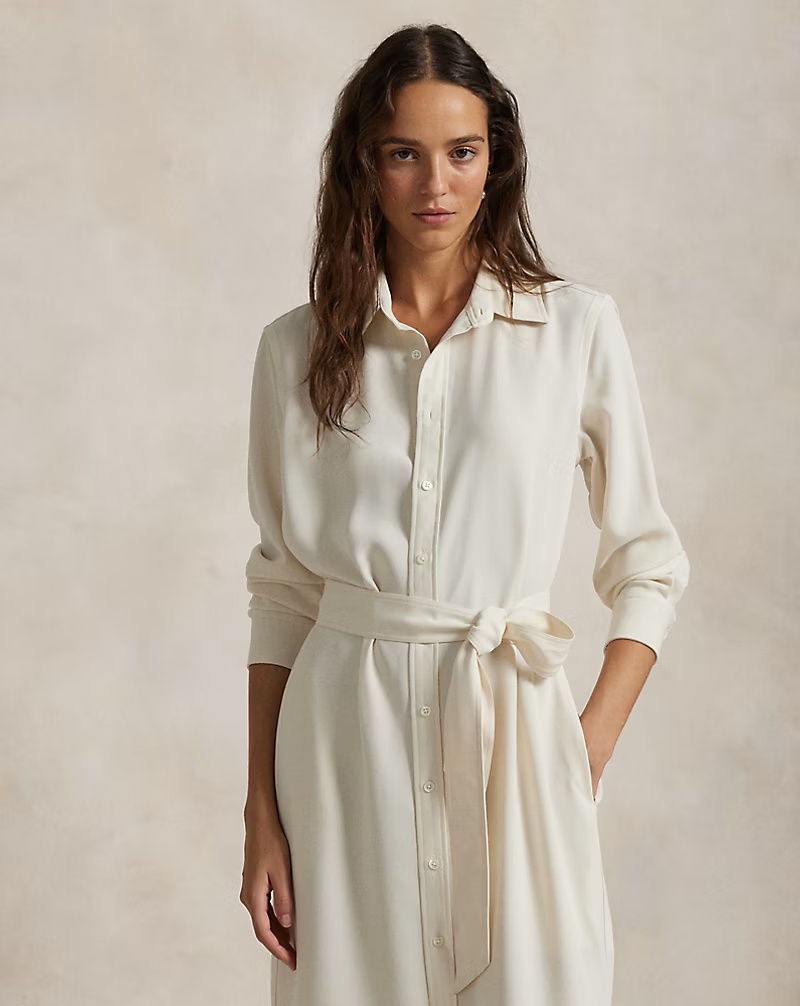 Satin Shirtdress