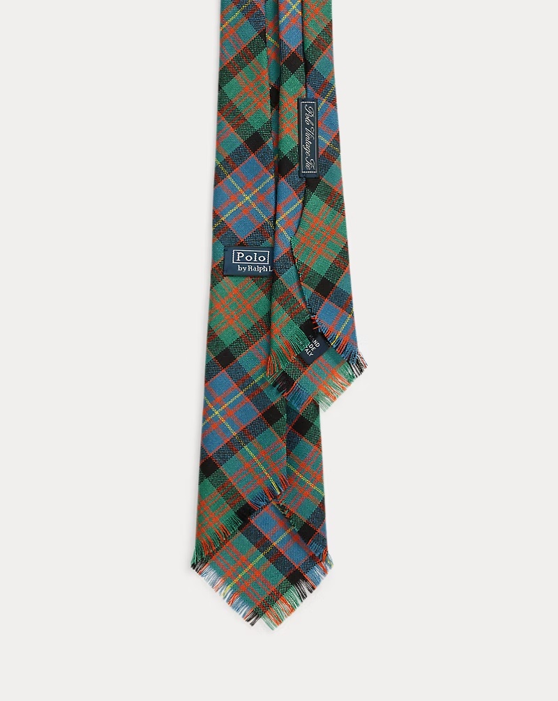 Vintage-Inspired Plaid Wool Tie