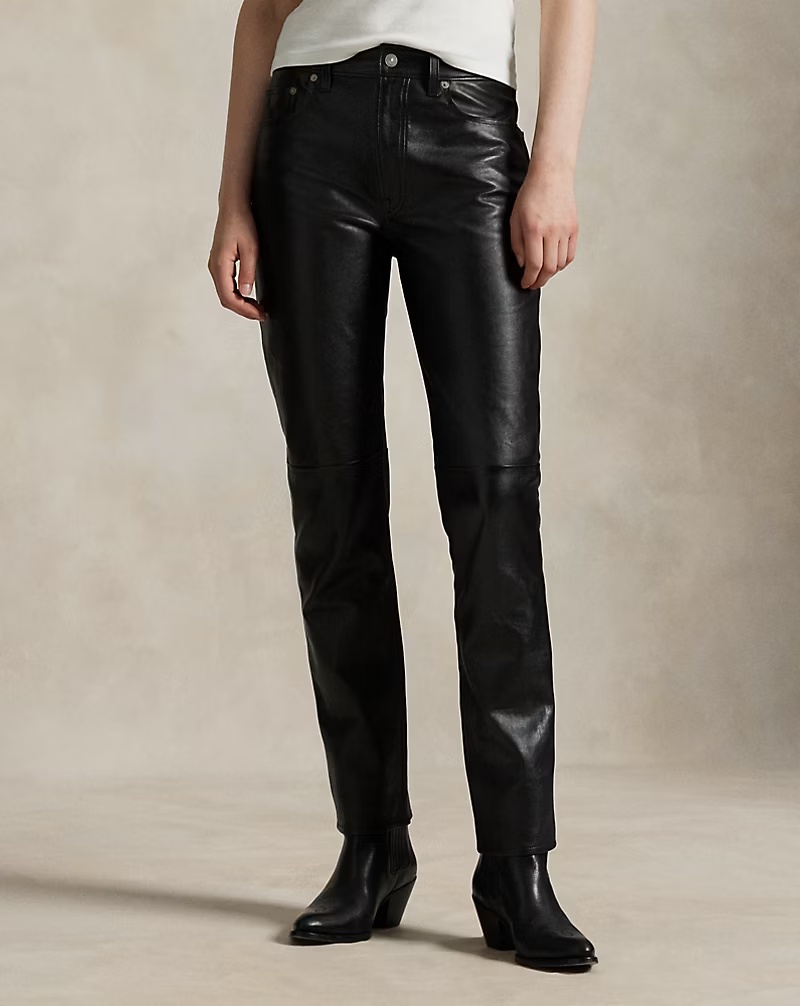 Lambskin Relaxed Straight Pant