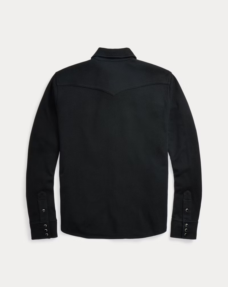 Wool-Cashmere Western Shirt Sweater