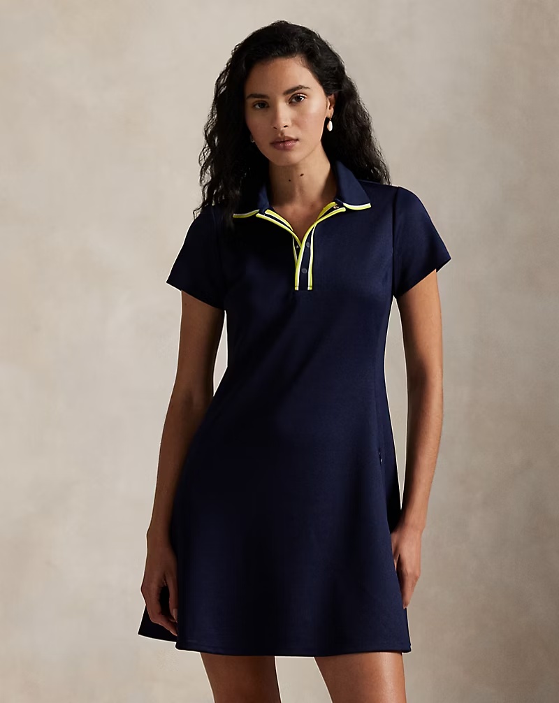 Stretch PiquÃ© Polo Dress