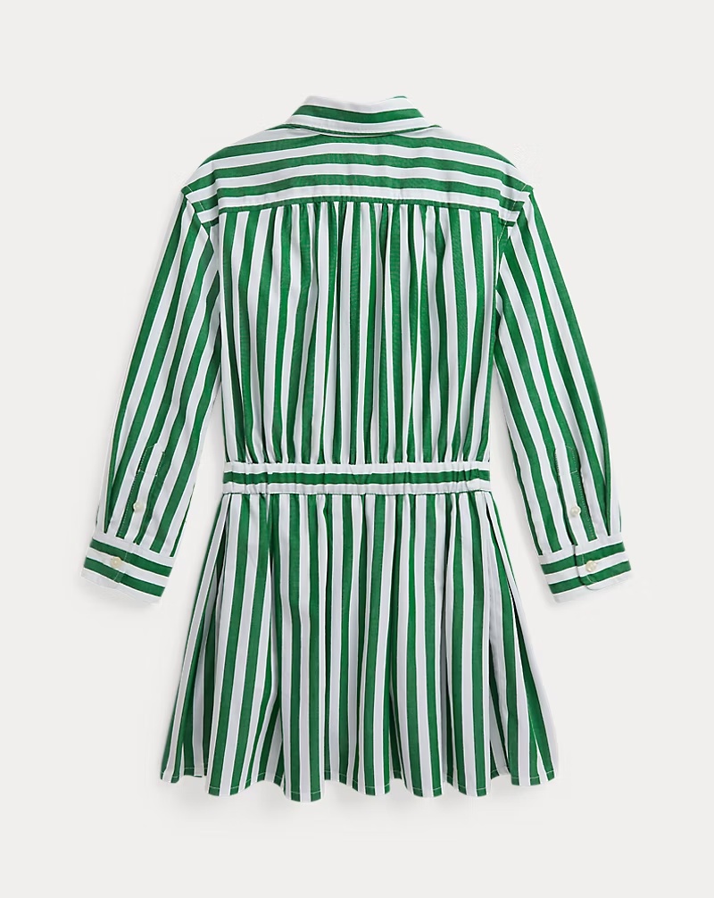 Striped Cotton Poplin Shirtdress