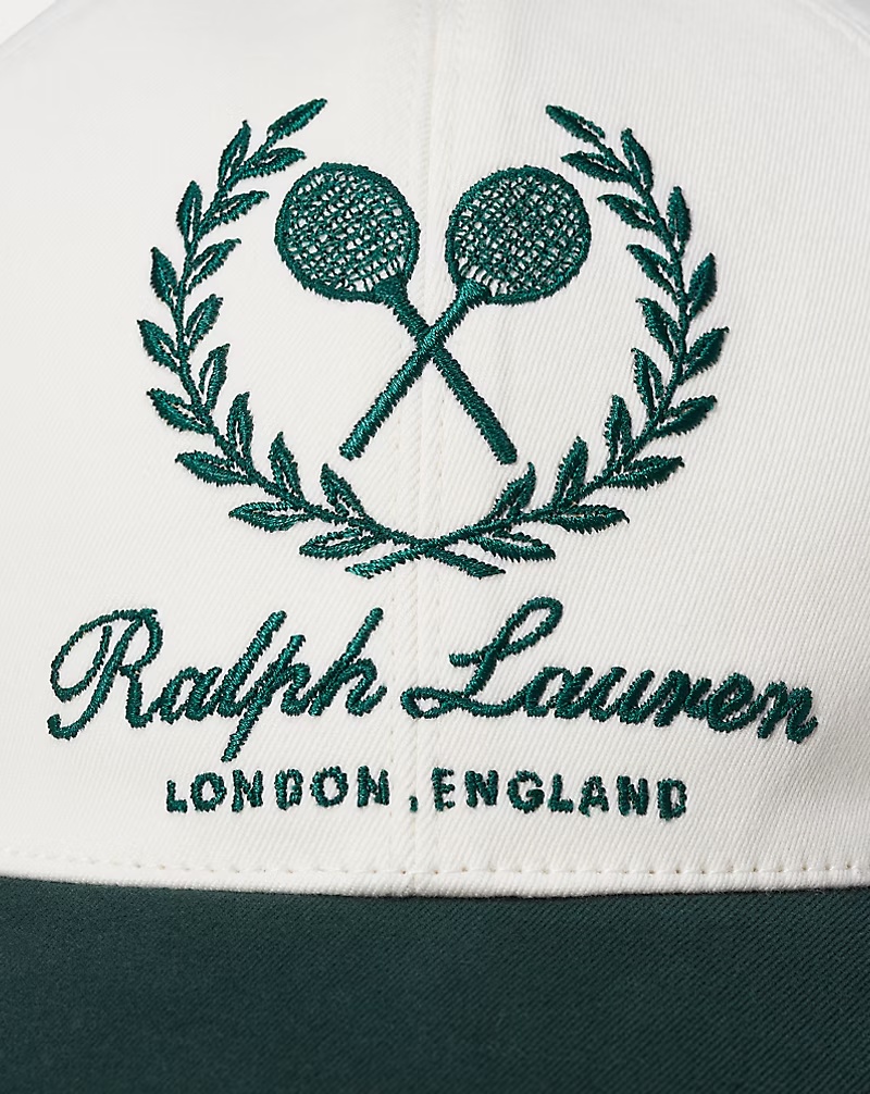 Crest-Embroidered Twill Ball Cap