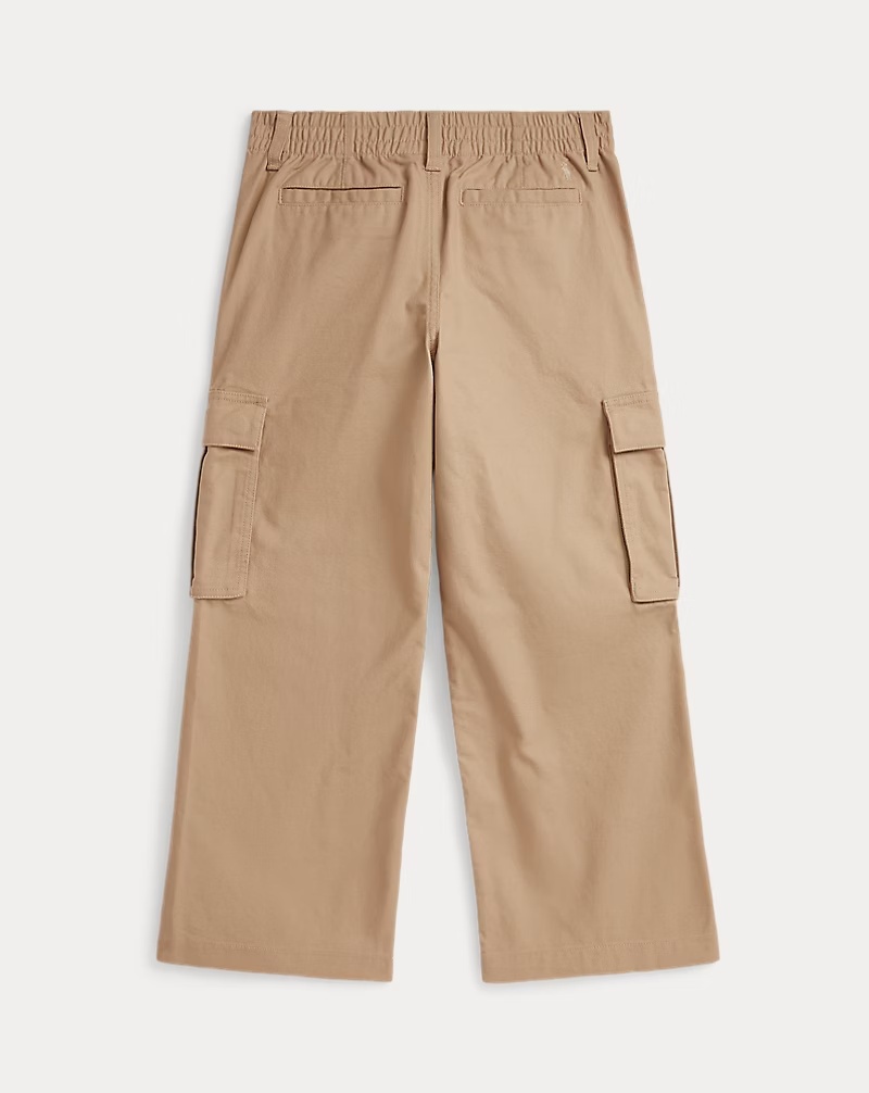 Wide-Leg Chino Cargo Pant