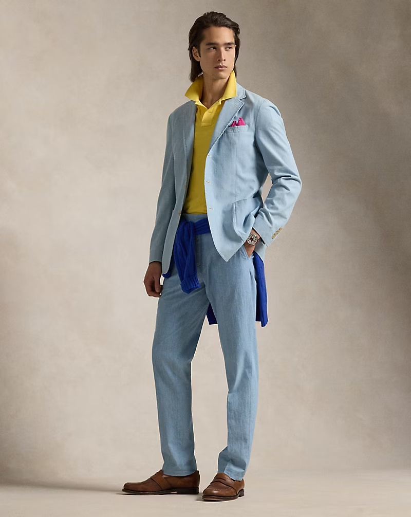 Polo Soft Tailored Chambray Suit Jacket