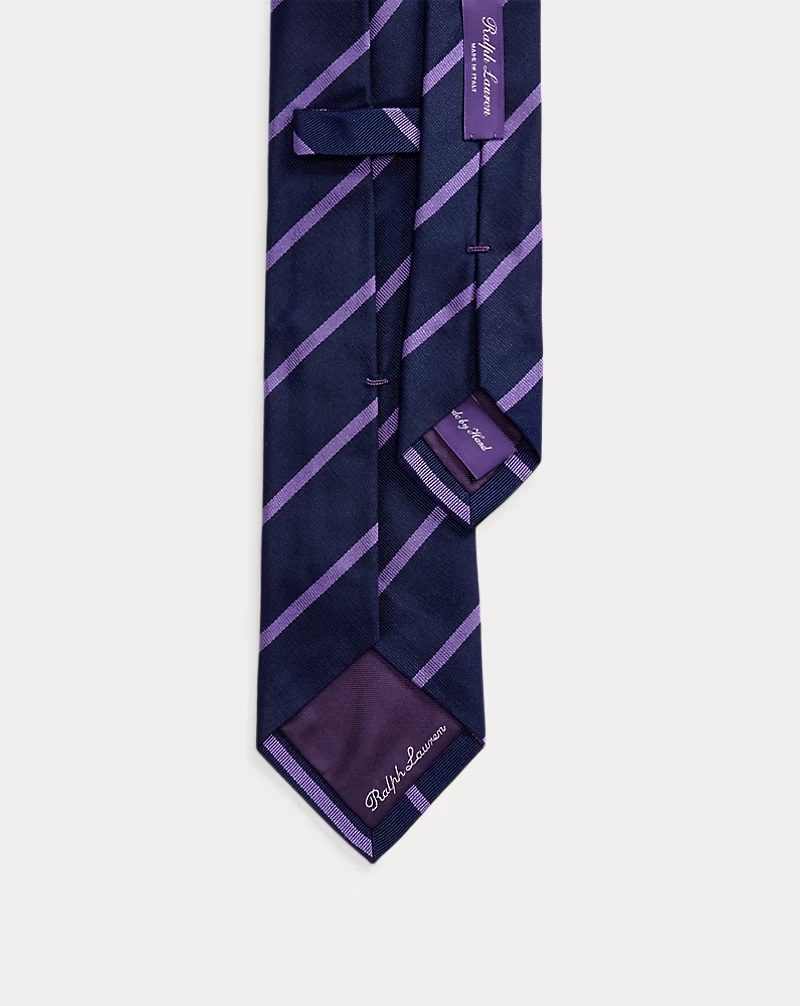 Striped Silk Repp Tie