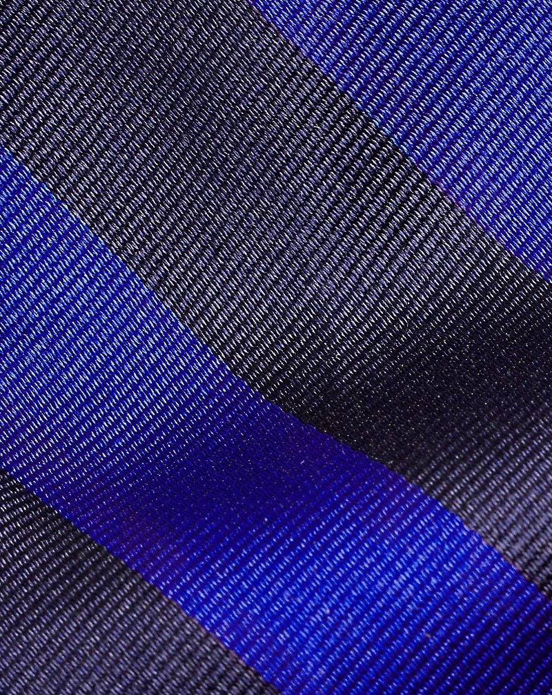 Striped Silk Repp Narrow Tie
