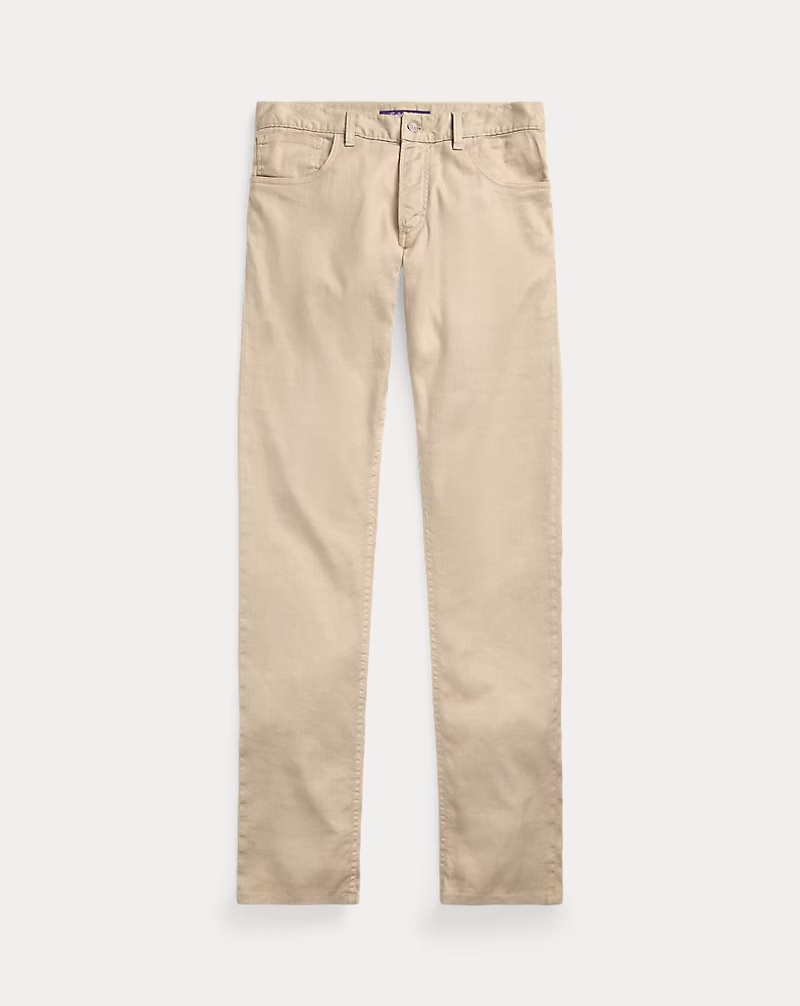 Slim Fit Stretch Linen-Cotton Jean