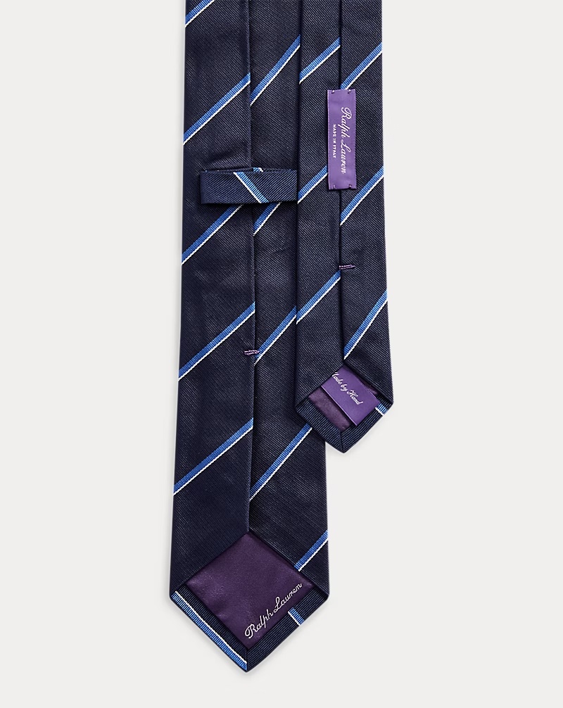 Striped Silk Repp Tie