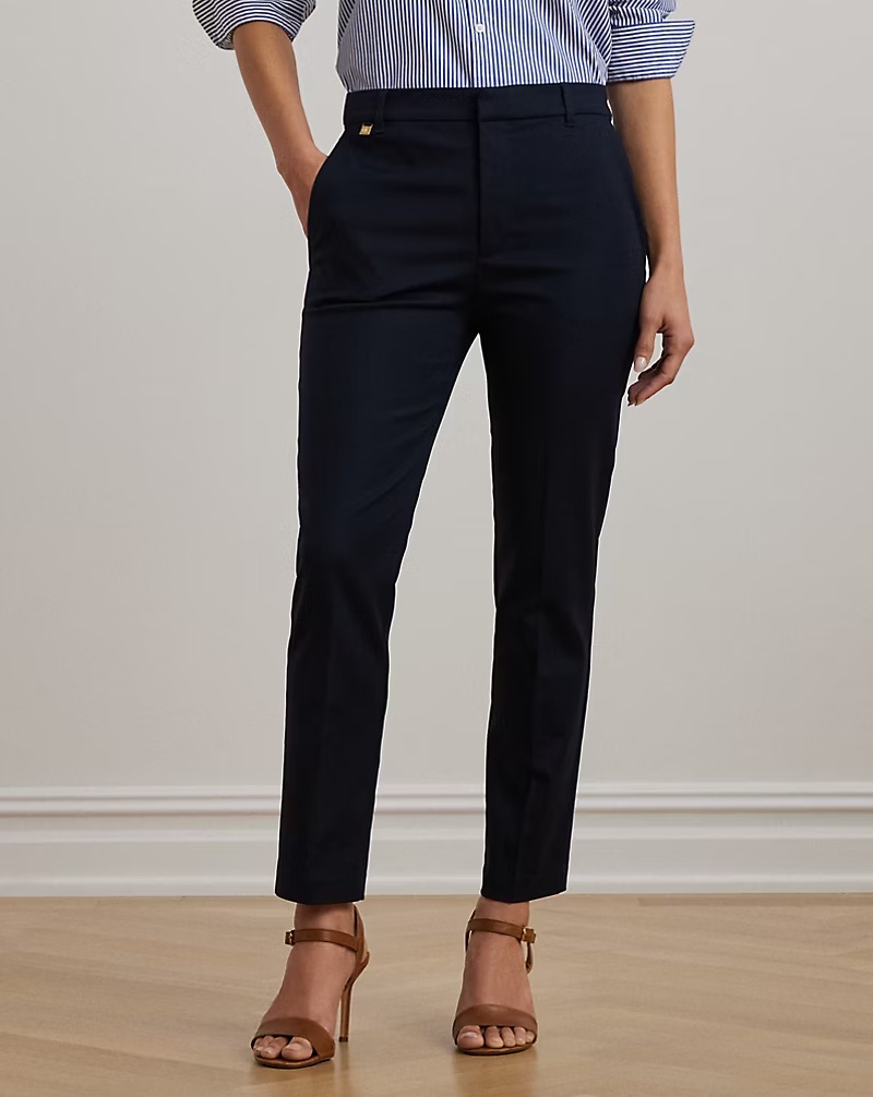 Double-Faced Stretch Cotton Pant